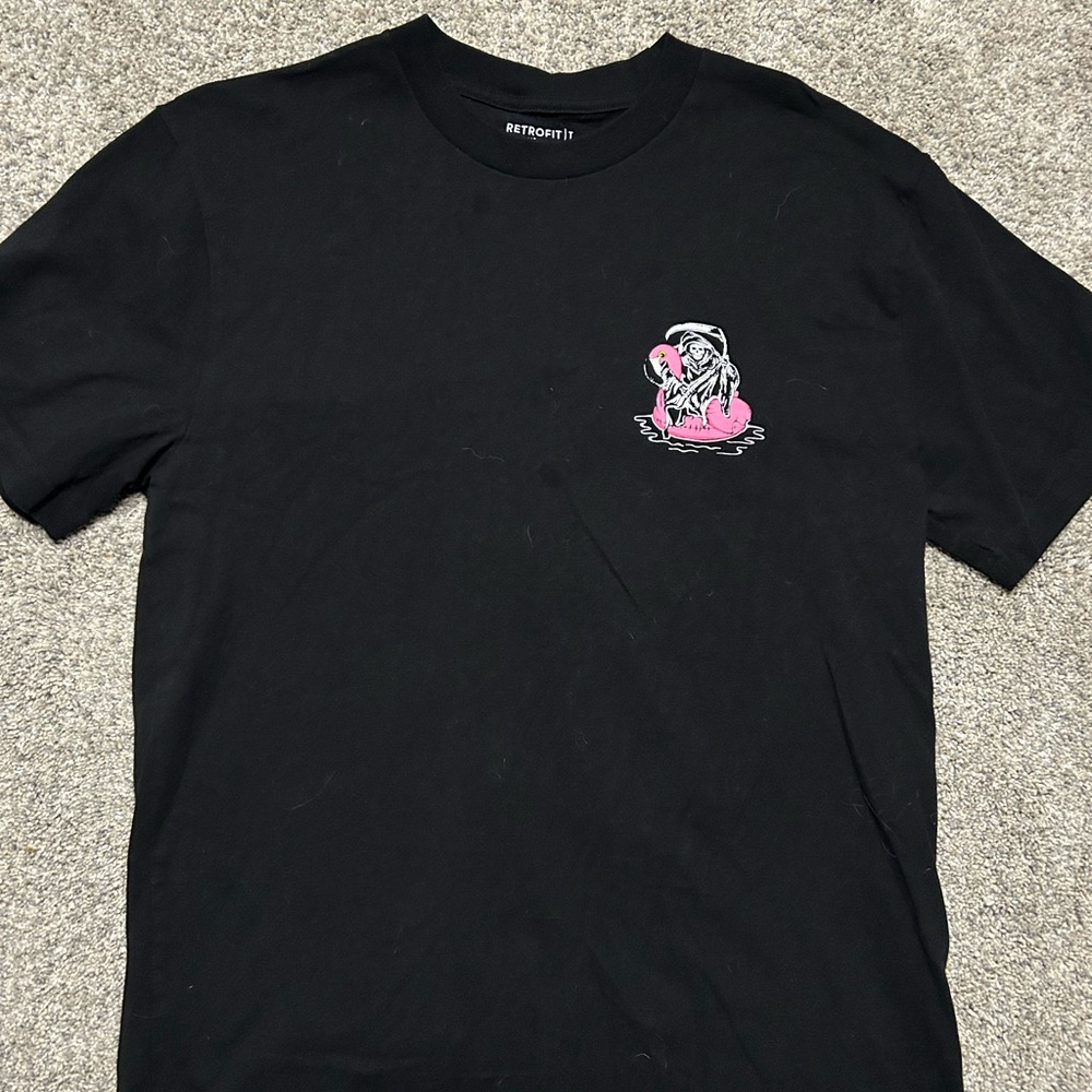Retrofit Grim Reaper Flamingo Float Tee – Size L